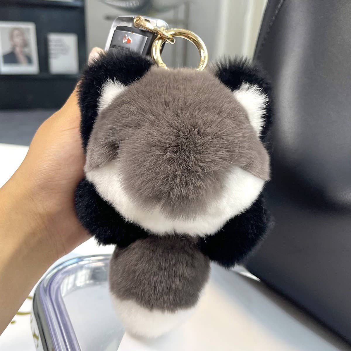 LITTLE FOX CAR KEYCHAIN PENDANT CUTE PLUSH DOLL