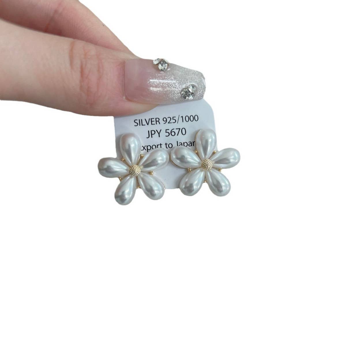 FRESH PEARL PEACH BLOSSOM EARRINGS