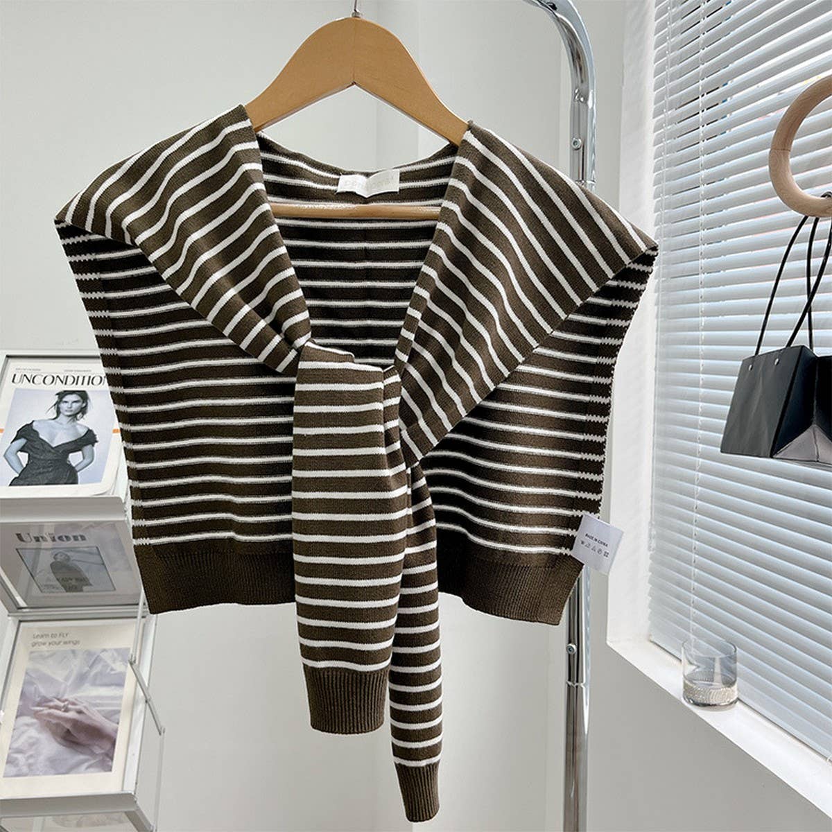 CWASC03118_KOREAN STYLE KNIT SHAWL SCARF FOR WOMEN