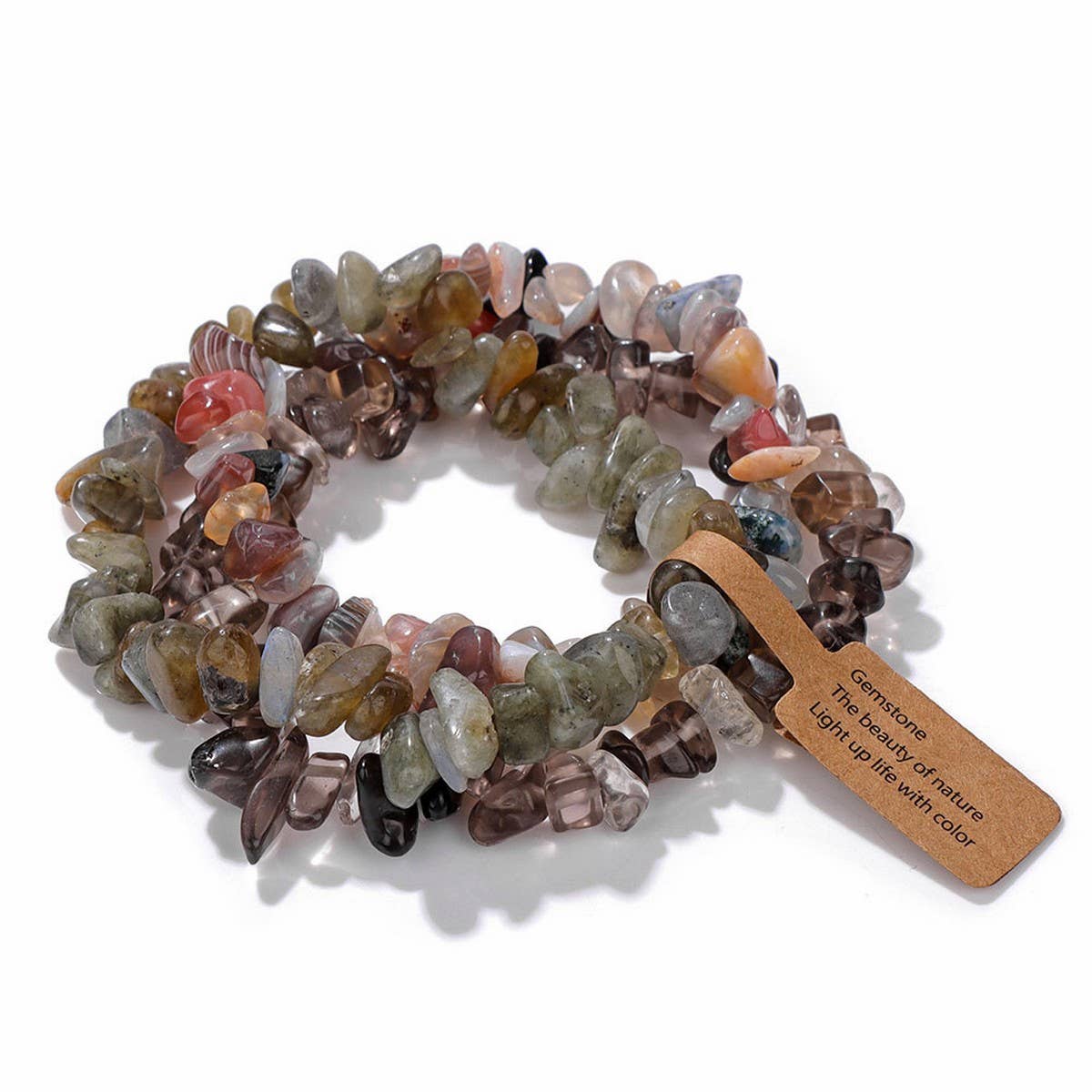 CWAJE4227_NATURAL STONE CRYSTAL BEADS MULTILAYER BRACELET