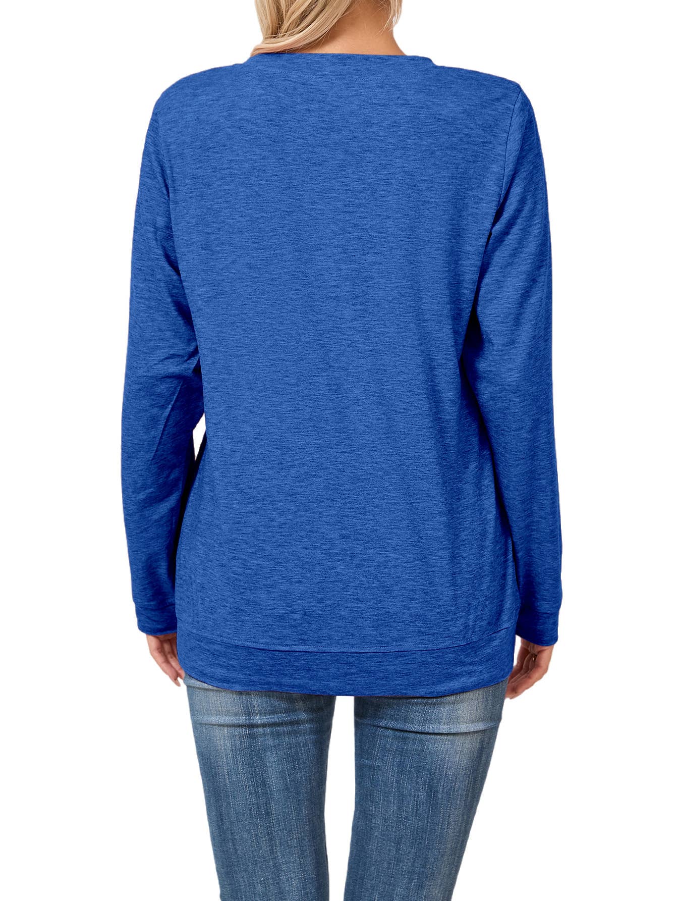SOLID COLOR CASUAL CREWNECK COMFORTABLE T-SHIRT