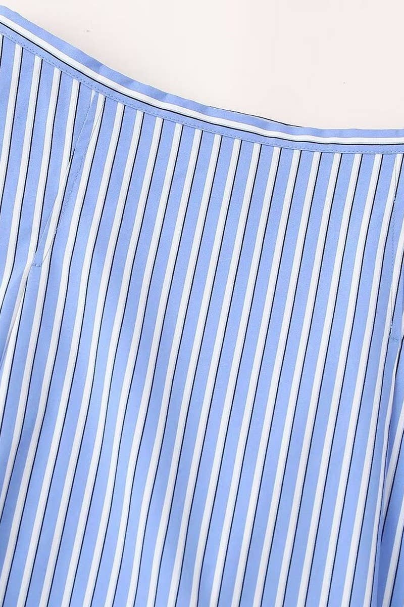 CWBMS0165_HIGH WAIST A-LINE POPLIN SKIRT