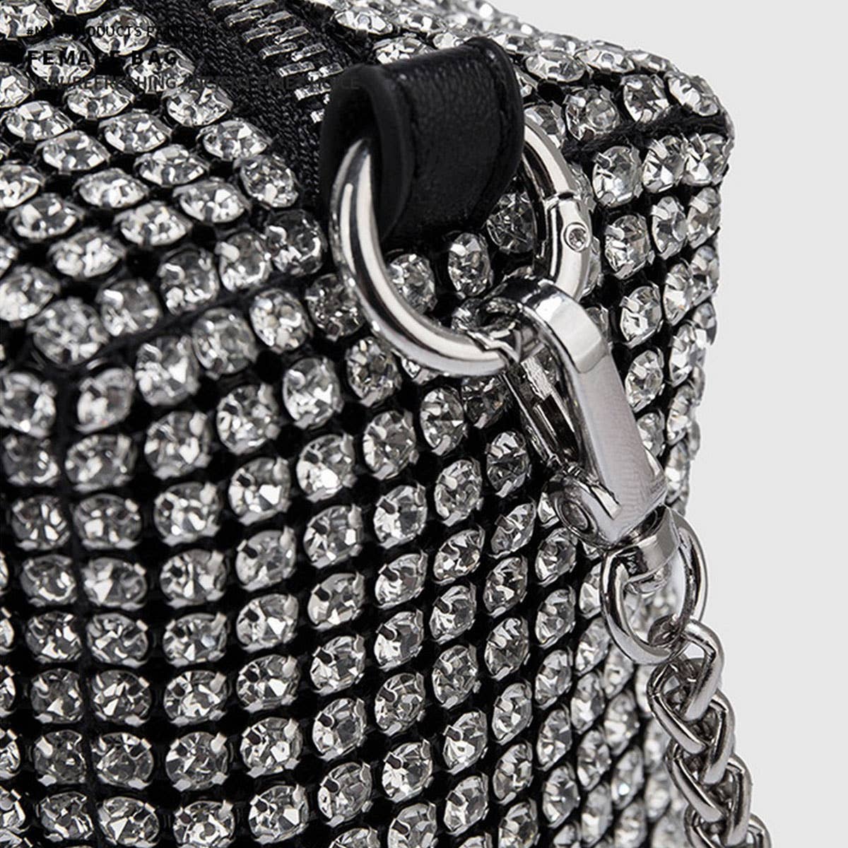 NEW SPARKLING RHINESTONE EVENING TOP HANDBAG_CWAB3599