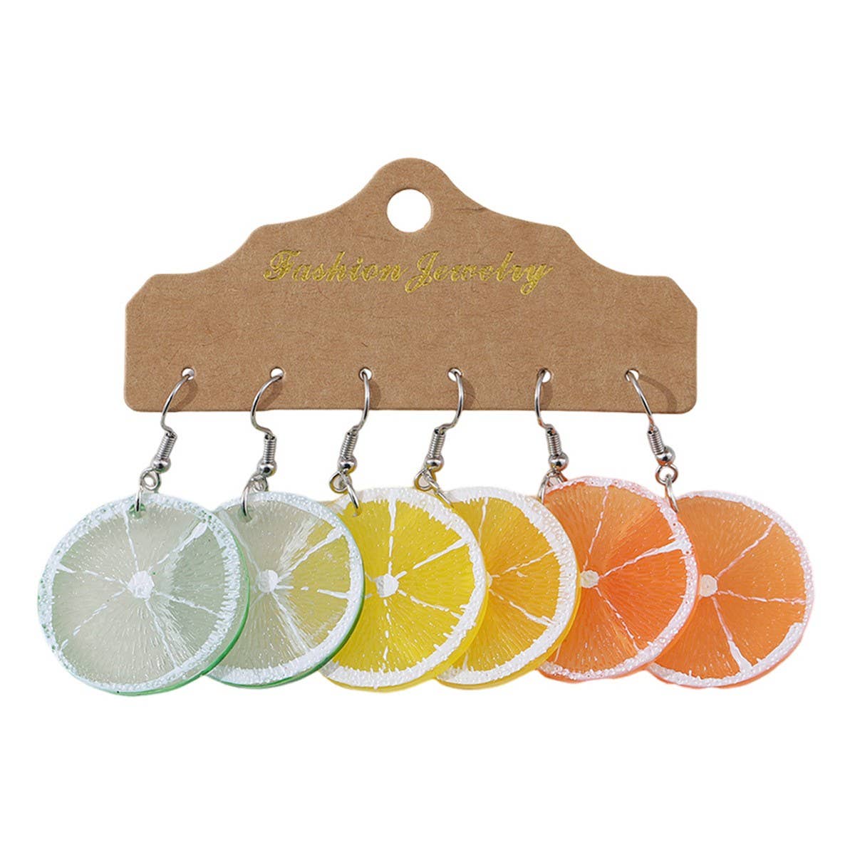 CREATIVE SWEET FRUIT LEMON PENDANT EARRINGS