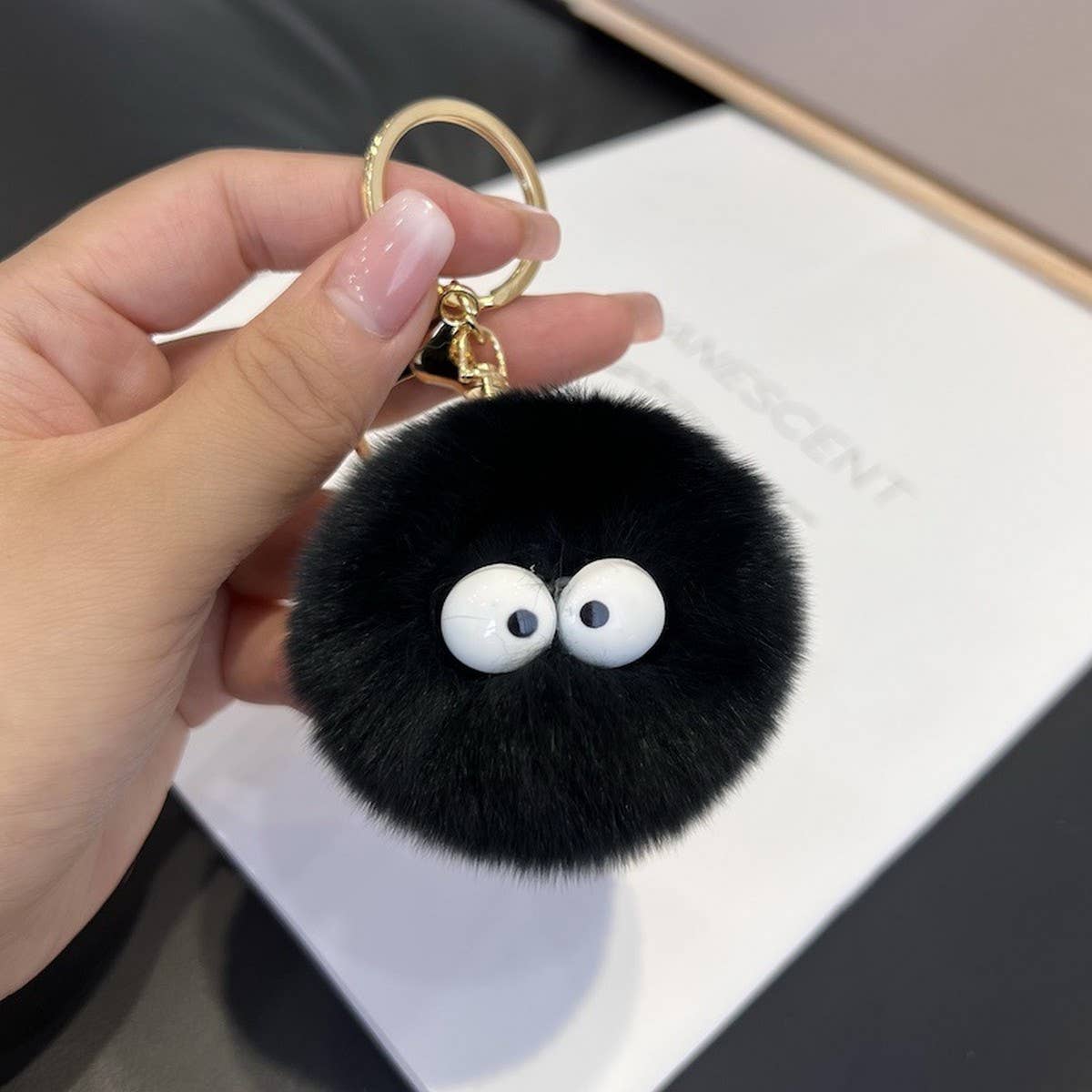 CUTE LITTLE FUR BALL CAR KEYCHAIN BAG PENDANT GIFT