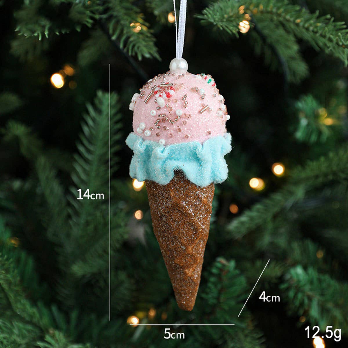 Ice Cream Snowman Christmas Tree Hanging Decor
