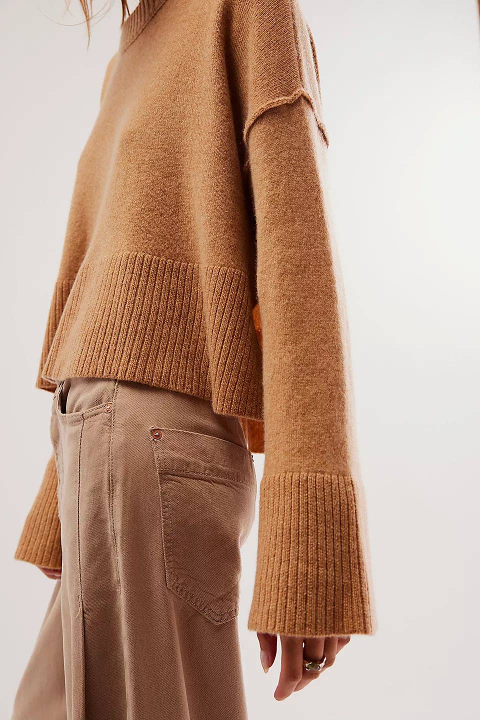 STYLISH LOOSE CREW-NECK LONG-SLEEVED SWEATER