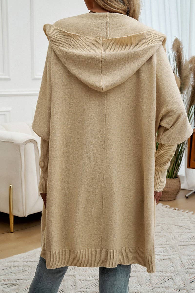 CWOCAL0900_BUTTON-DOWN HOODED CARDIGAN JACKET