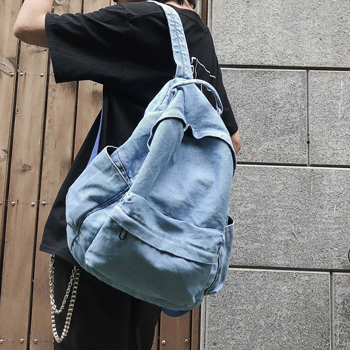VERSATILE CANVAS BACKPACK LEISURE SHOULDER BAG_CWAB2213