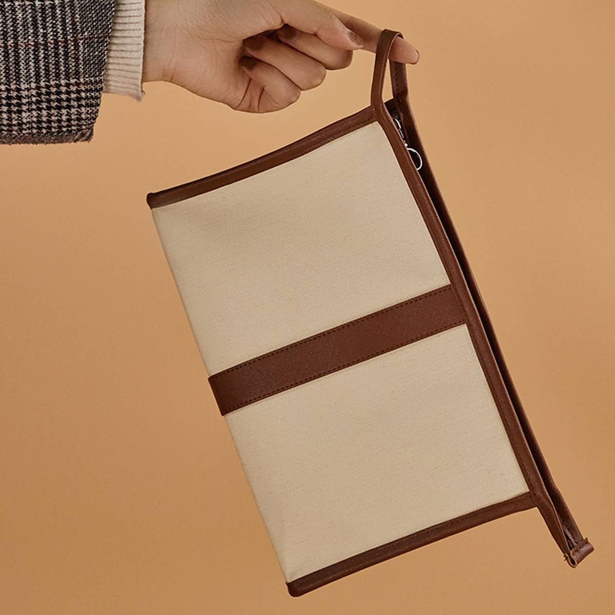 CANVAS PATCHWORK TRAVEL MAKEUP BAG_CWAB1432