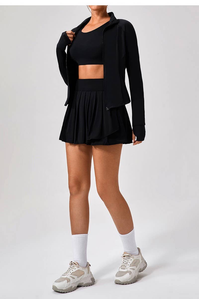 CWBSS0500_ELASTIC QUICK-DRYING CASUAL BREATHABLE YOGA SKIRT