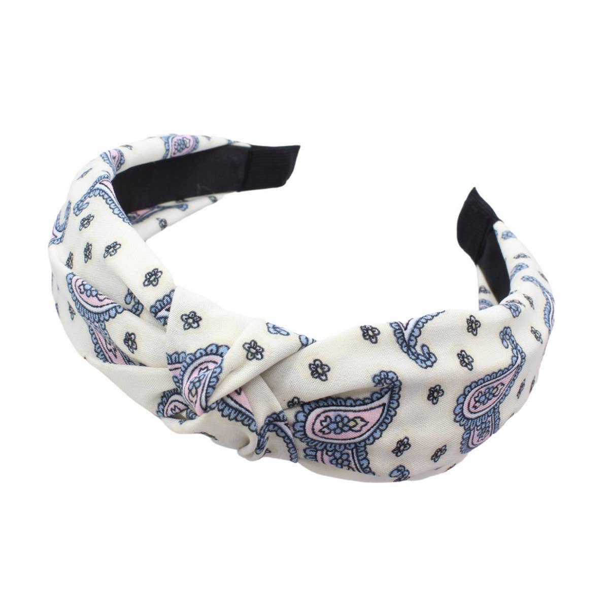 SIMPLE WIDE-BRIMMED FABRIC PRINTED HEADBAND_CWAHA1687