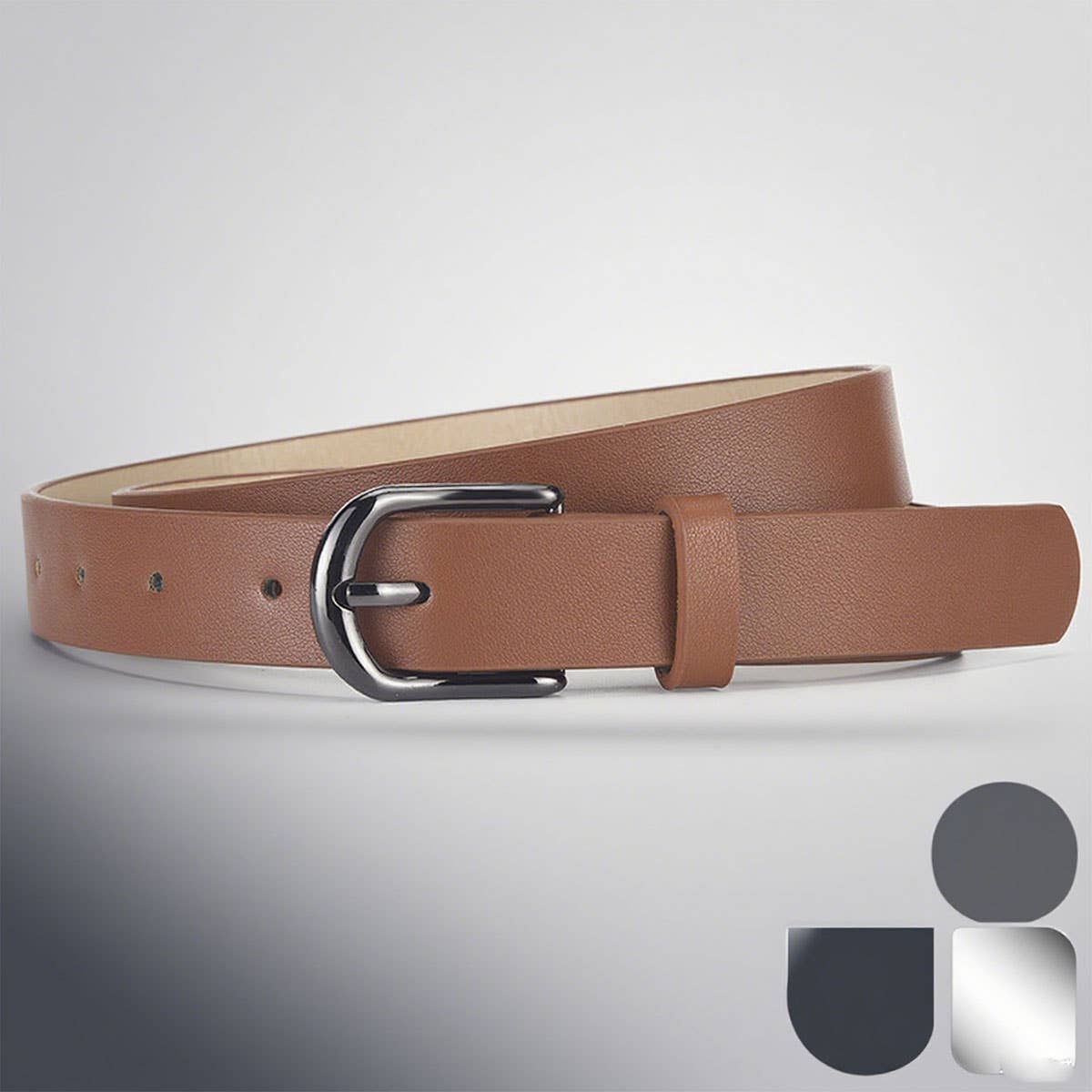Versatile perforated belt with a sense of design