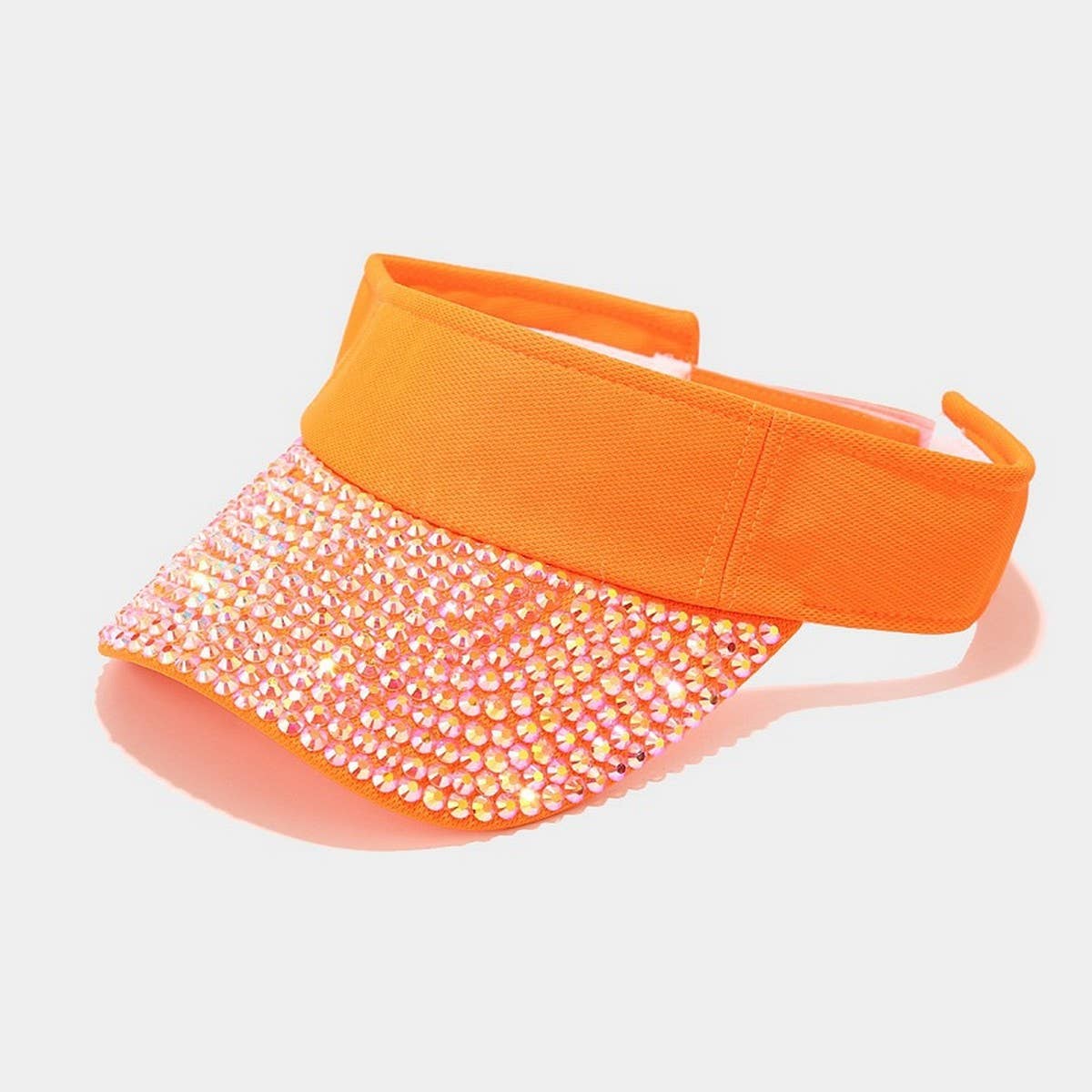 Rhinestone Visor Hat-Trendy Sunshade Baseball Cap_CWAH3291