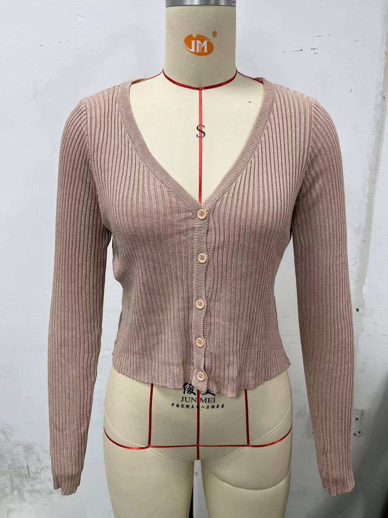 SINGLE-BREASTED CARDIGAN SOLID COLOR KNIT COAT