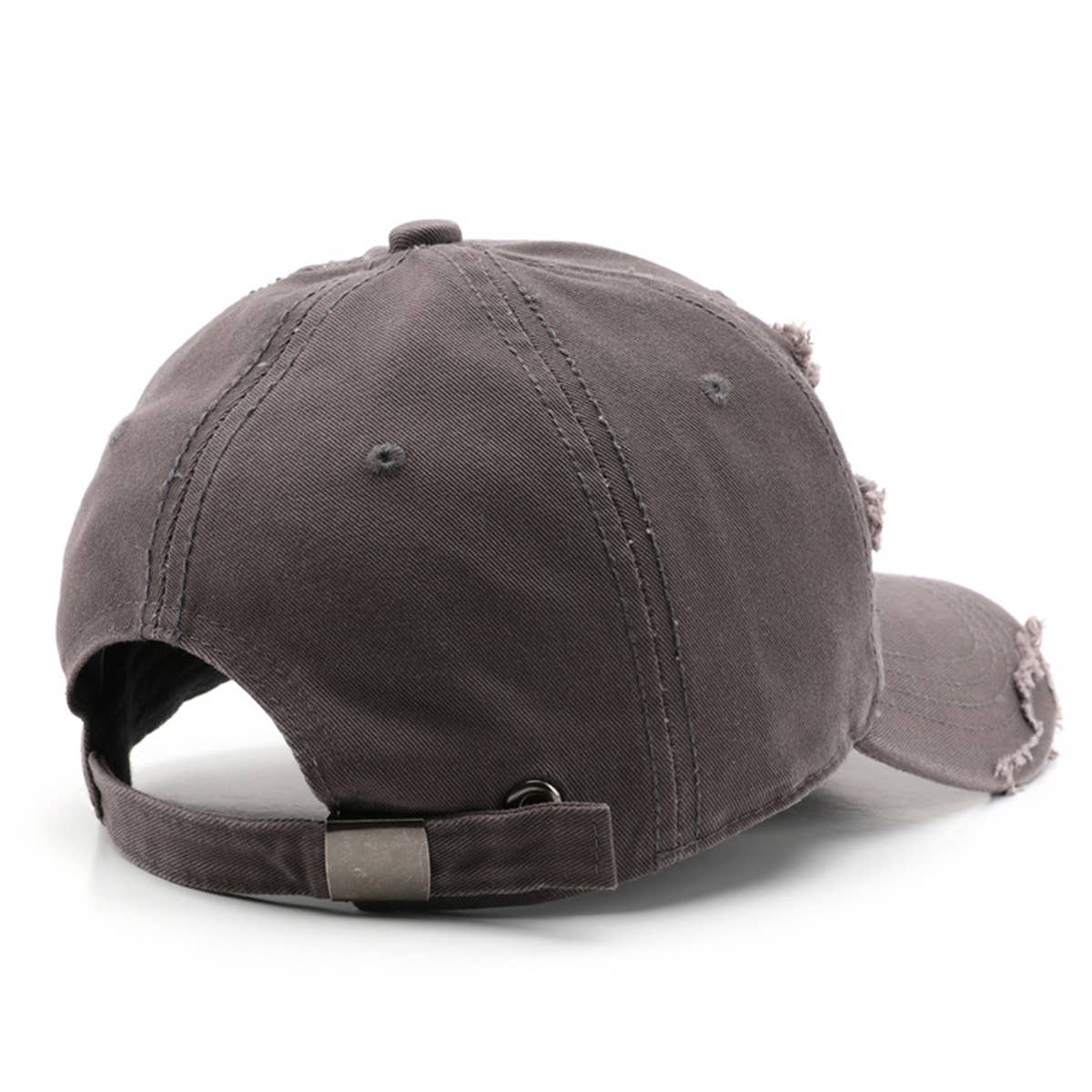 Vintage Washed Distressed Hole Baseball Cap_CWAH0908