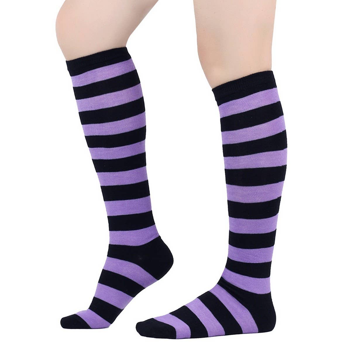 CWMM10073_STRIPED KNEE-HIGH SOCKS FOR CHRISTMAS