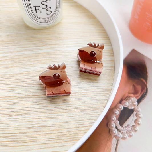 Q-version acrylic animal children's hair clips