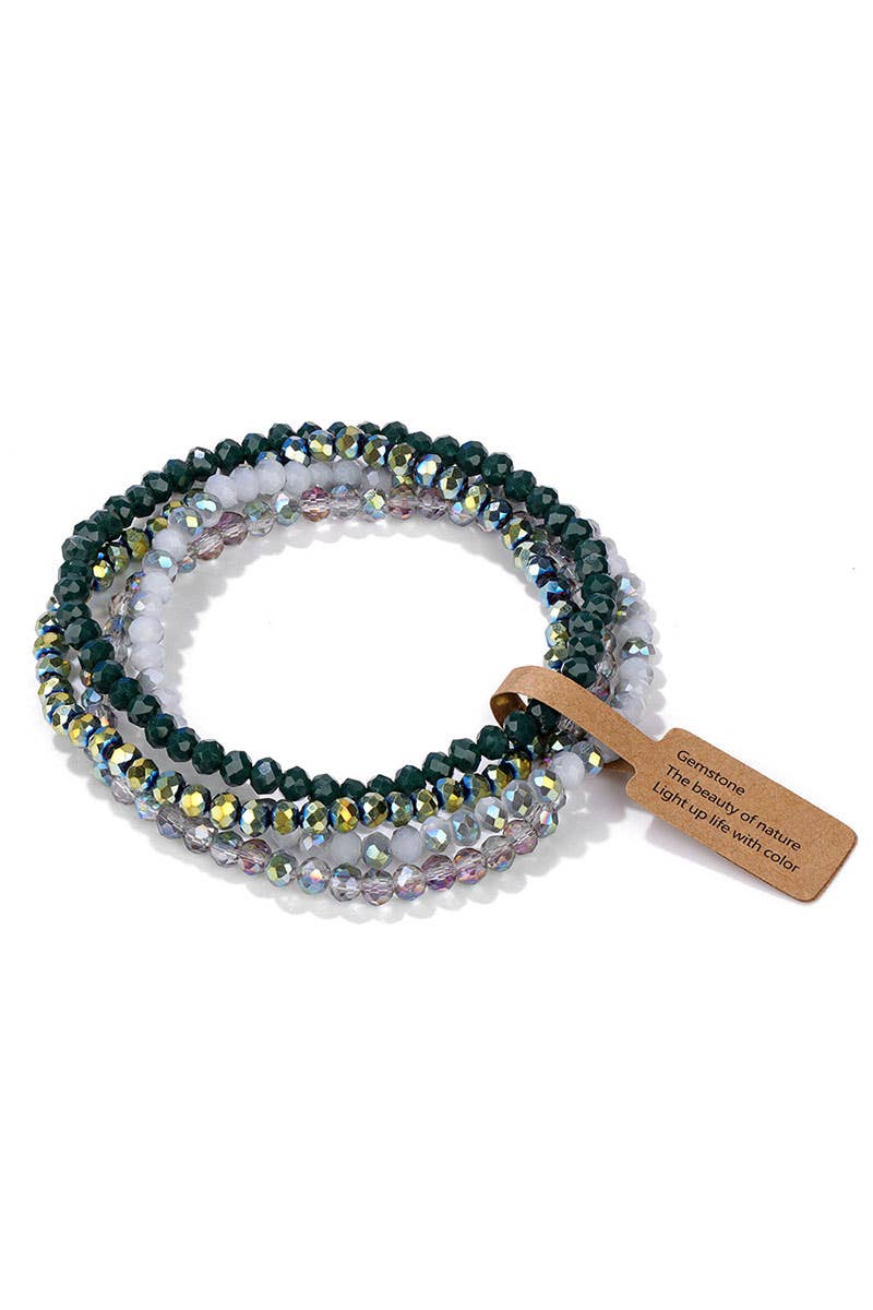 CWAJE1185_GLASS BEAD 4 SET BRACELET
