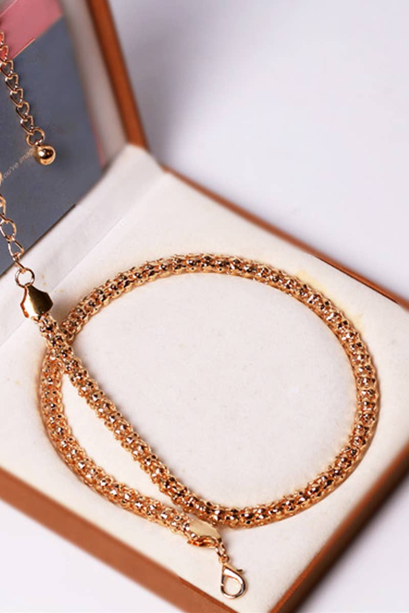 WOMEN MINIMALIST ROUND CORN WAIST CHAIN_CWABE0101