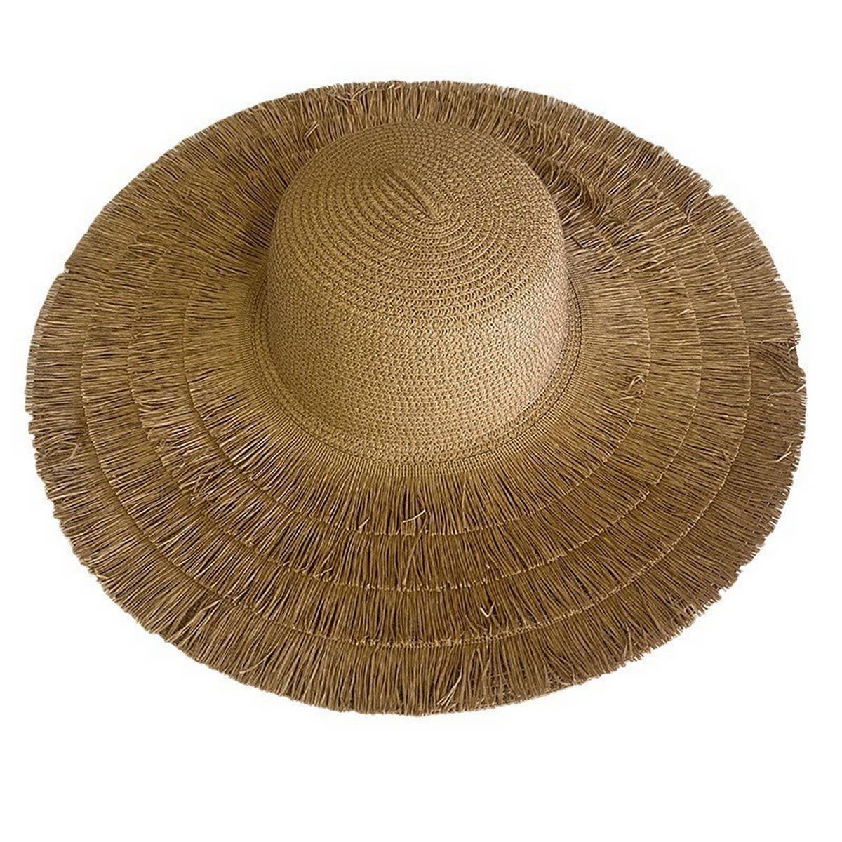 SUMMER TRAVEL STRAW HAT WOMEN'S LARGE BRIM CASUAL_CWAH1172
