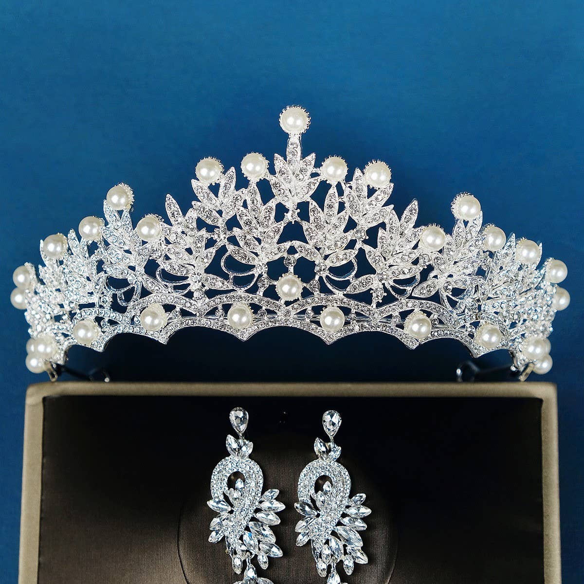 VINTAGE CROWN BRIDAL HAIR ACCESSORIES SET