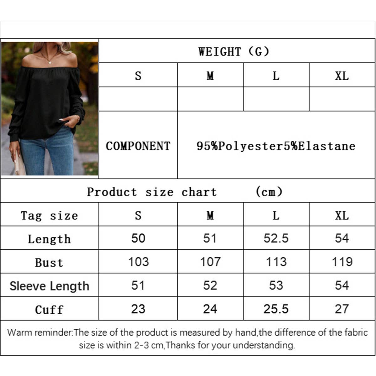 Top with a line neck and collarbone