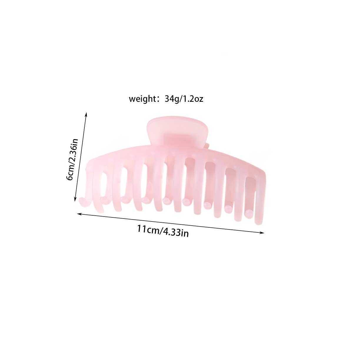 Macaron-colored PC matte clip-on hair clips