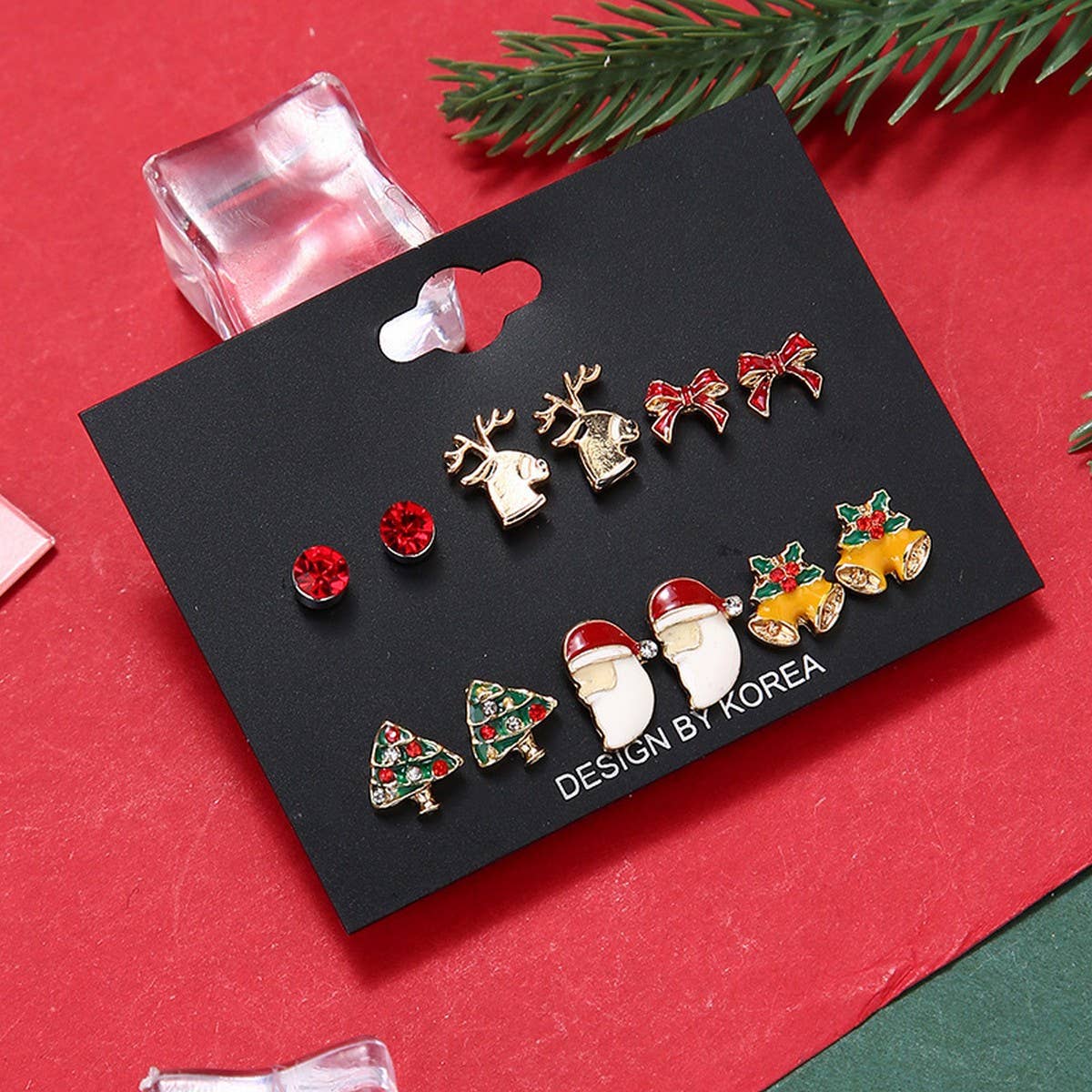 CHRISTMAS EARRING COMBINATION CARTOON EARRING SET