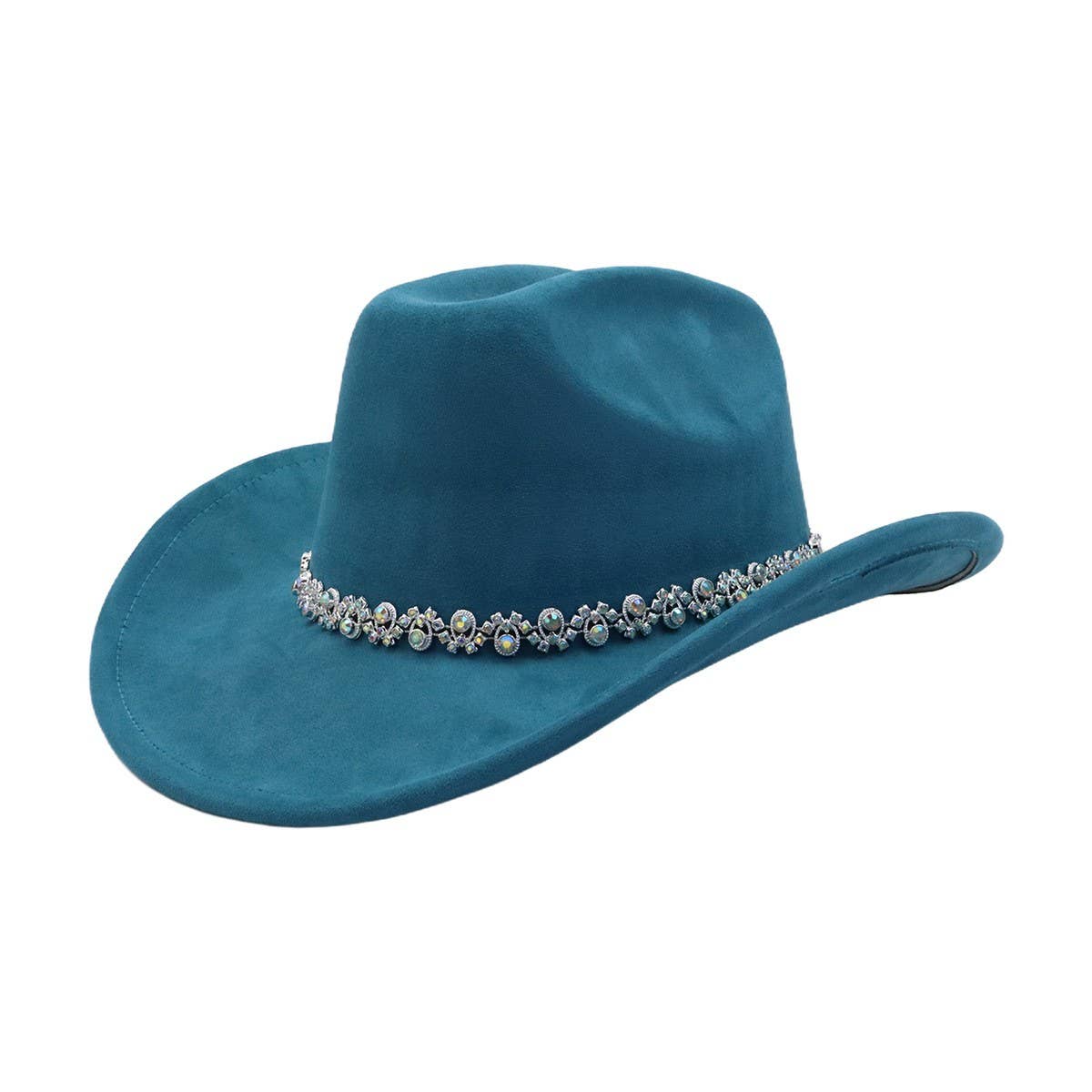 Soft Suede Fedora Hat Western Cowboy Style_CWAH04419