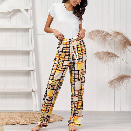 LIGHT CASUAL SHORT-SLEEVED TROUSERS HOME SUIT