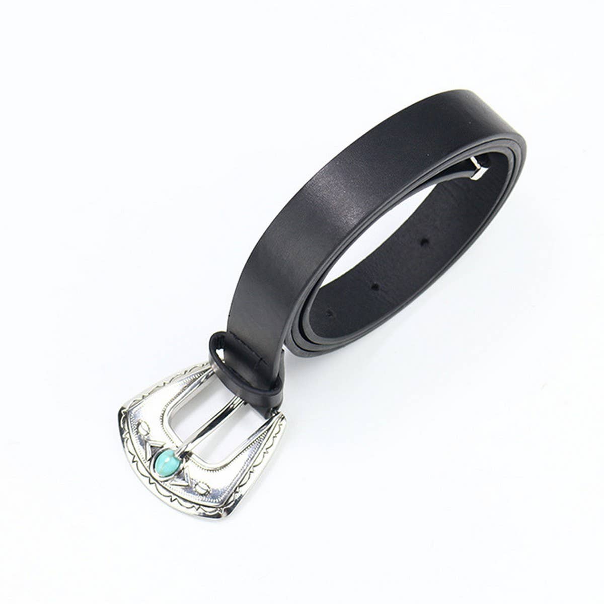 TURQUOISE EMBELLISHED VINTAGE BELT_CWABE0423