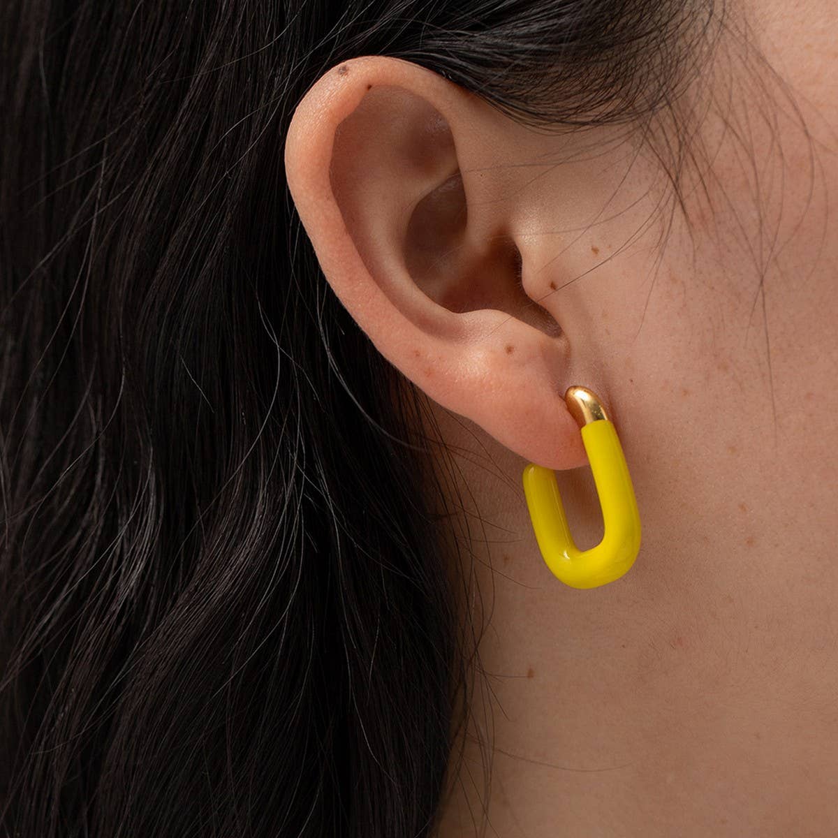 MACARON COLOR U-SHAPED VERSATILE EARRINGS