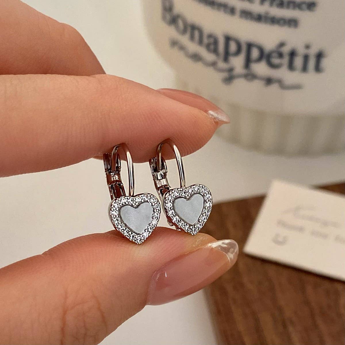VALENTINE'S DAY HIGH-END ZIRCON HEART EARRINGS