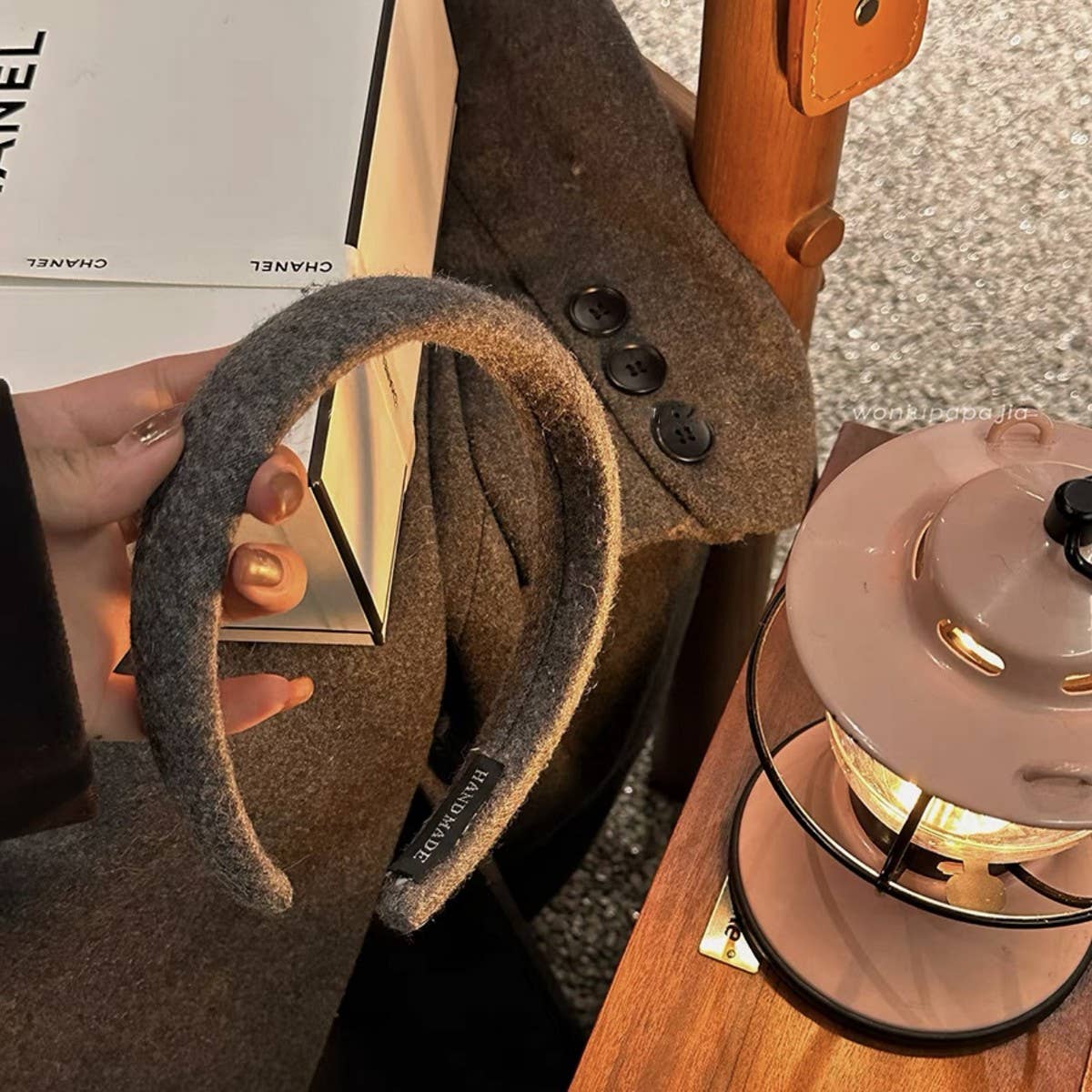 VERSATILE WOOL HIGH SKULLHEADBAND HEADDRES HAIRPIN