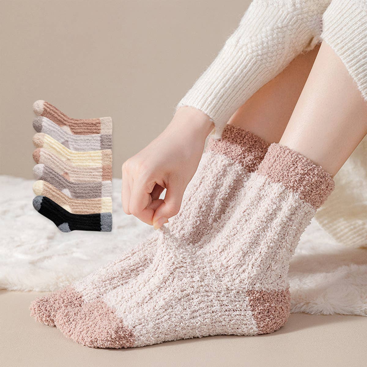 MID-CALF SLEEP SOCKS FOR AUTUMN AND WINTER