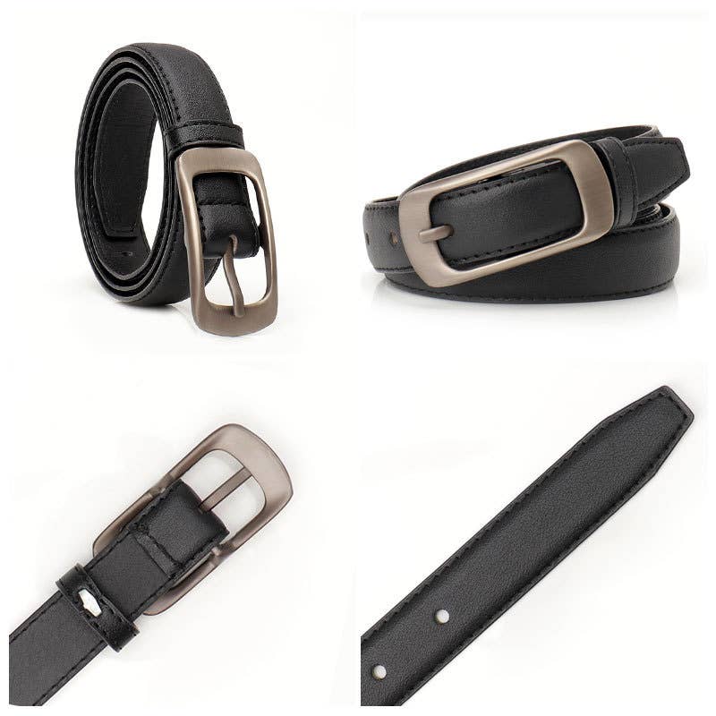 Simple casual versatile pin buckle women's belt