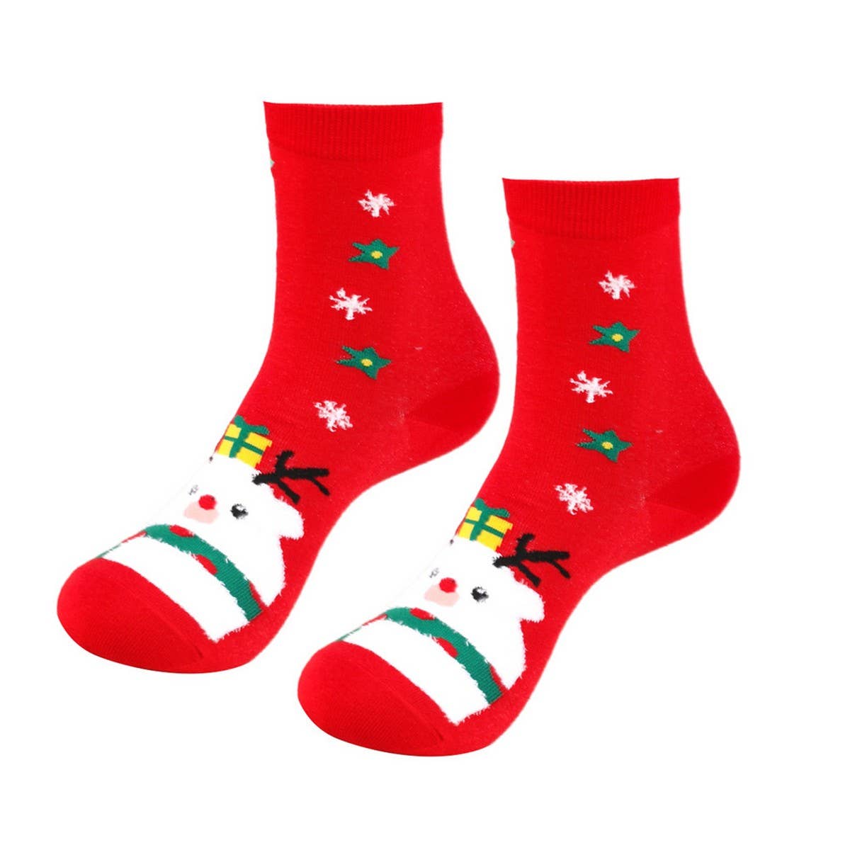 CWMS02722_CHRISTMAS CARTOON CREW SOCKS SANTA