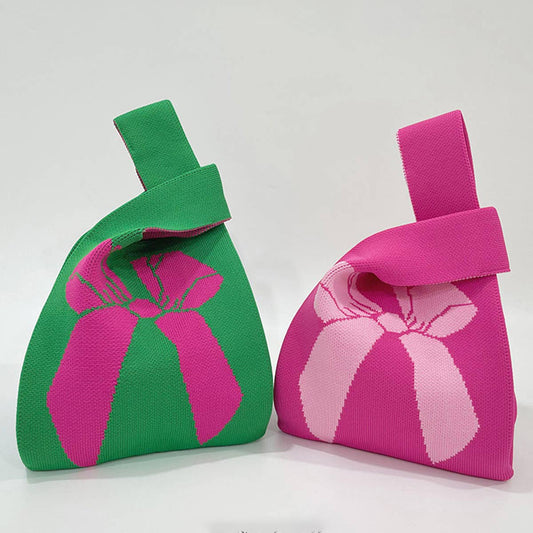 WOMEN SIMPLE BOW KNITTED HANDBAG_CWAB1544