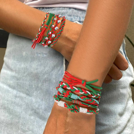 CHRISTMAS NEW CARD SET HAIR SCRUNCHIES