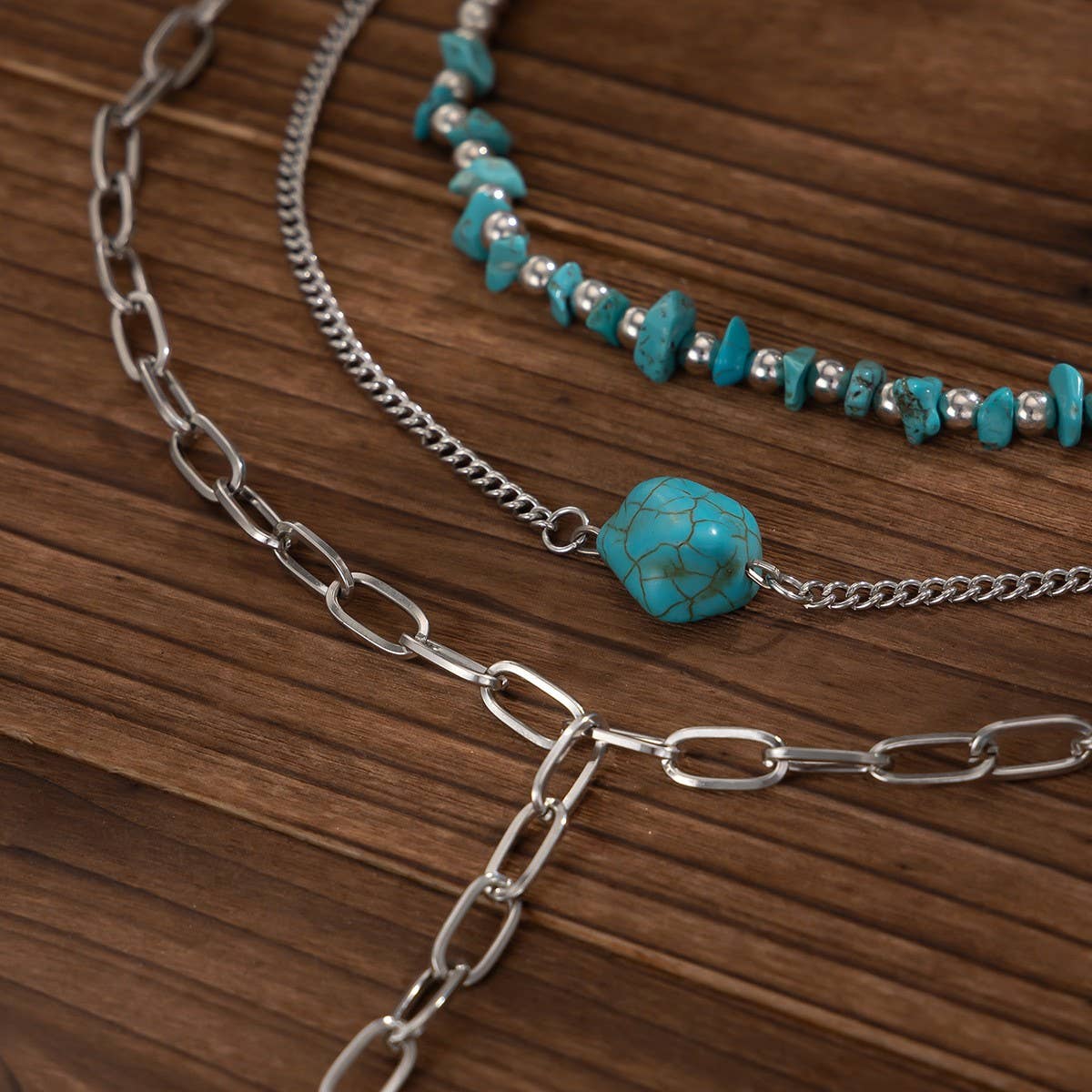 FASHIONABLE AND SIMPLE MULTI-LAYER ALLOY NECKLACE_CWMM3188