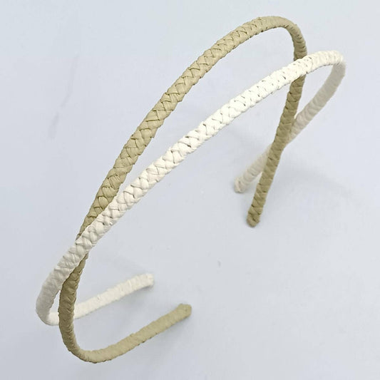 Boho Narrow 5mm Fiber Paper Woven Headband_CWAHA6328