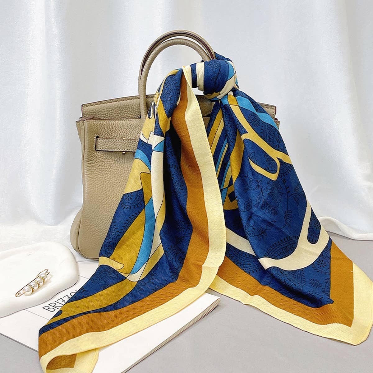 Irregular Shape Velvet Scarf - Elegant Wool Wrap