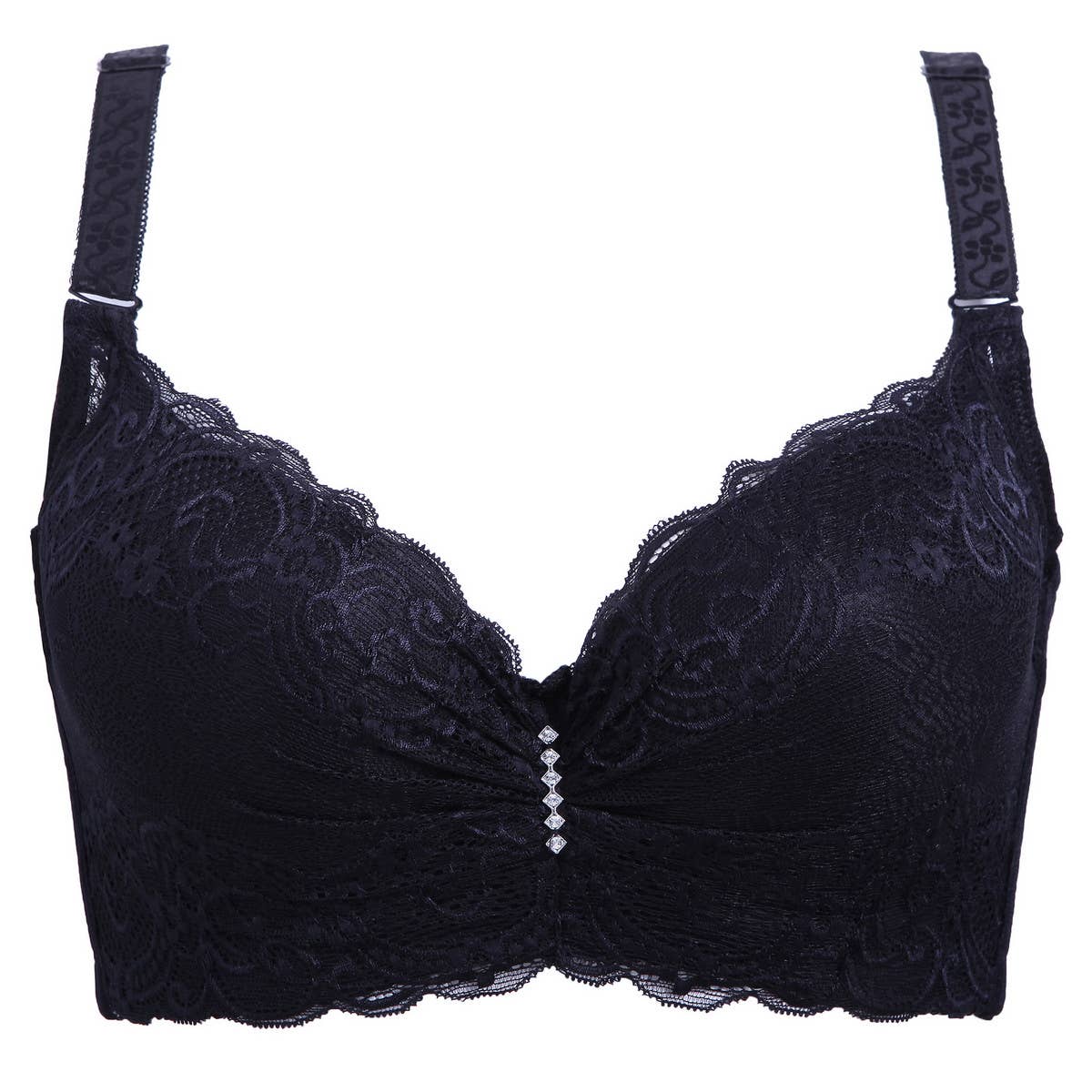 WOMEN ADJUSTABLE PLUS-SIZE LACE BRA