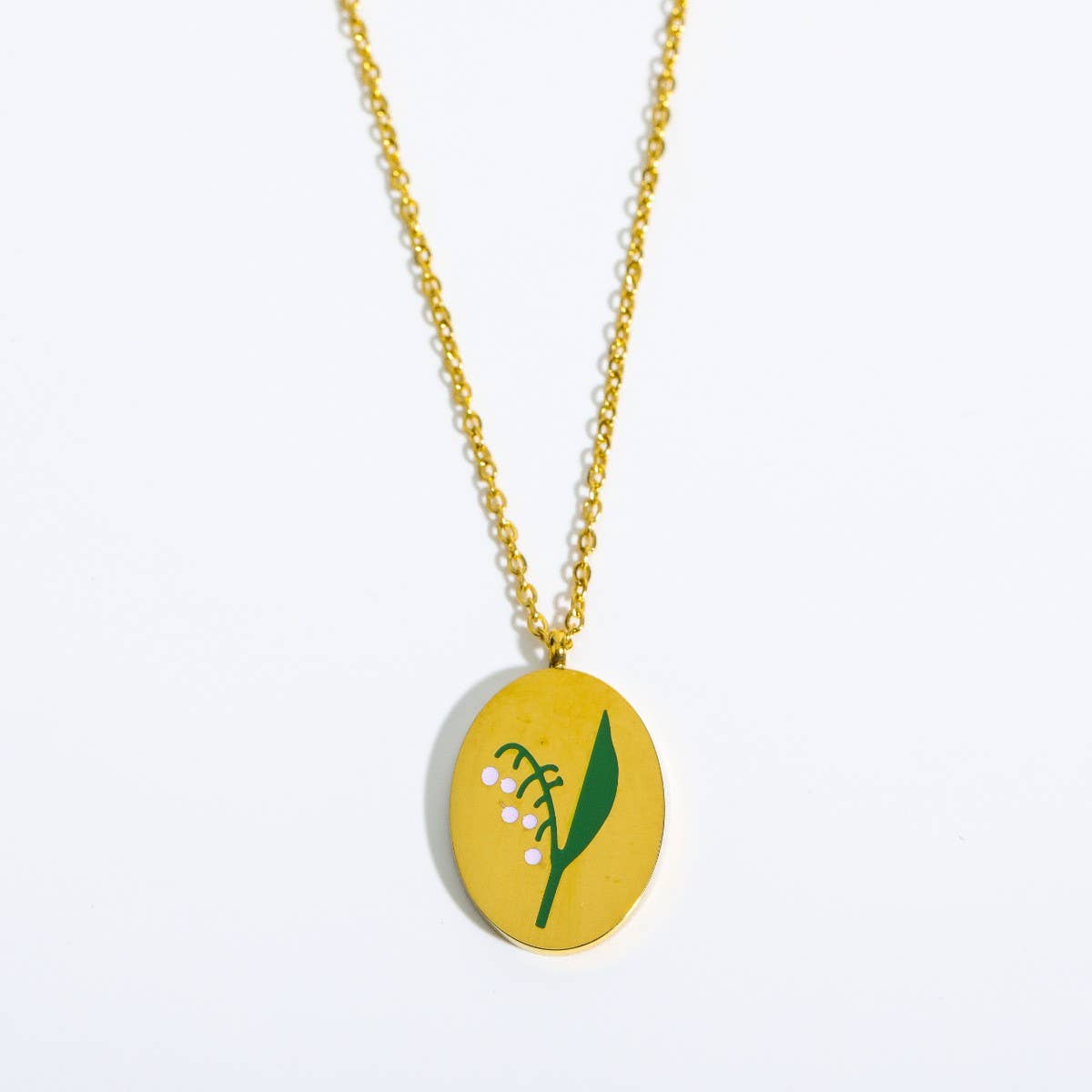 VINTAGE DECEMBER FLOWER CLAVICLE NECKLACE