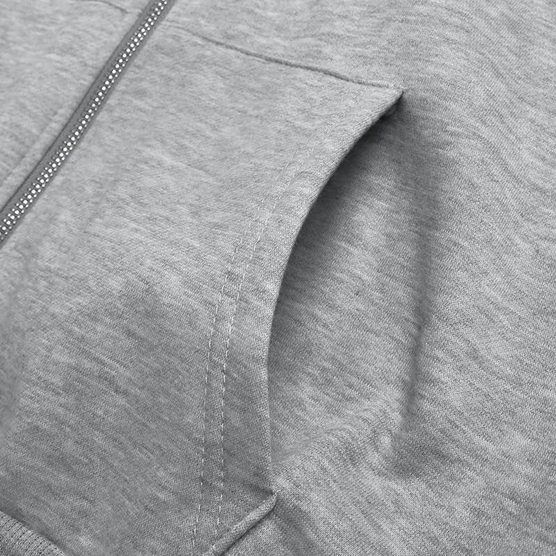 SOLID COLOR RIVET CASUAL FASHION HOODIE COAT