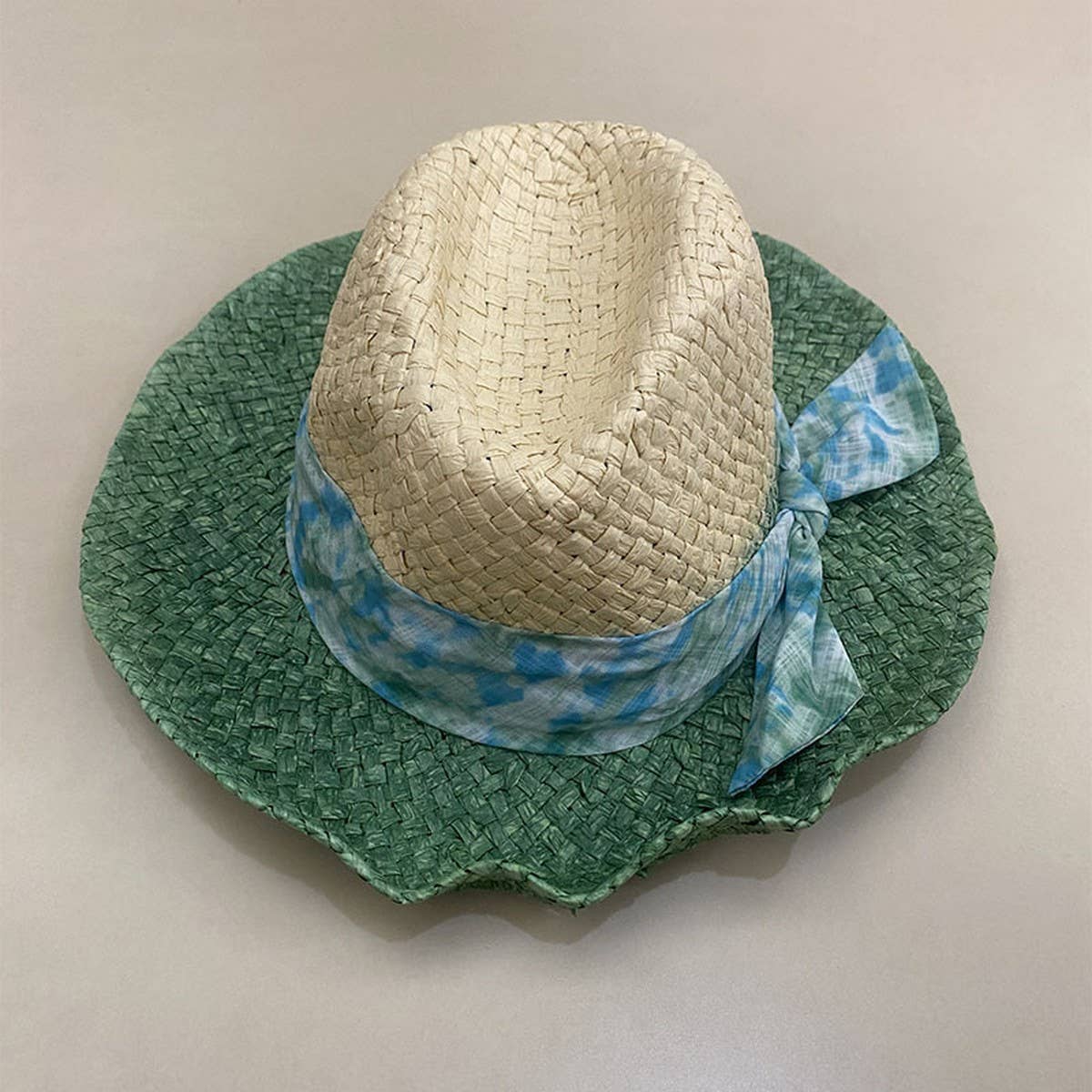 Summer fresh sunshade bow straw hat for women_CWAH3491