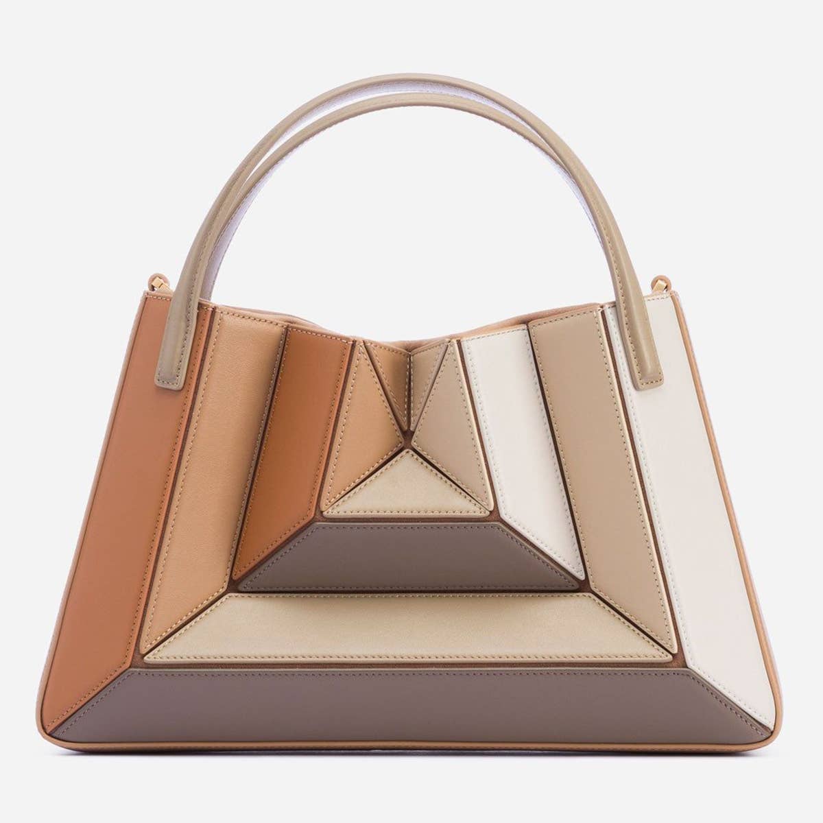 CONTRAST COLOR PATCHWORK DRAWSTRING HANDBAG_CWAB1928