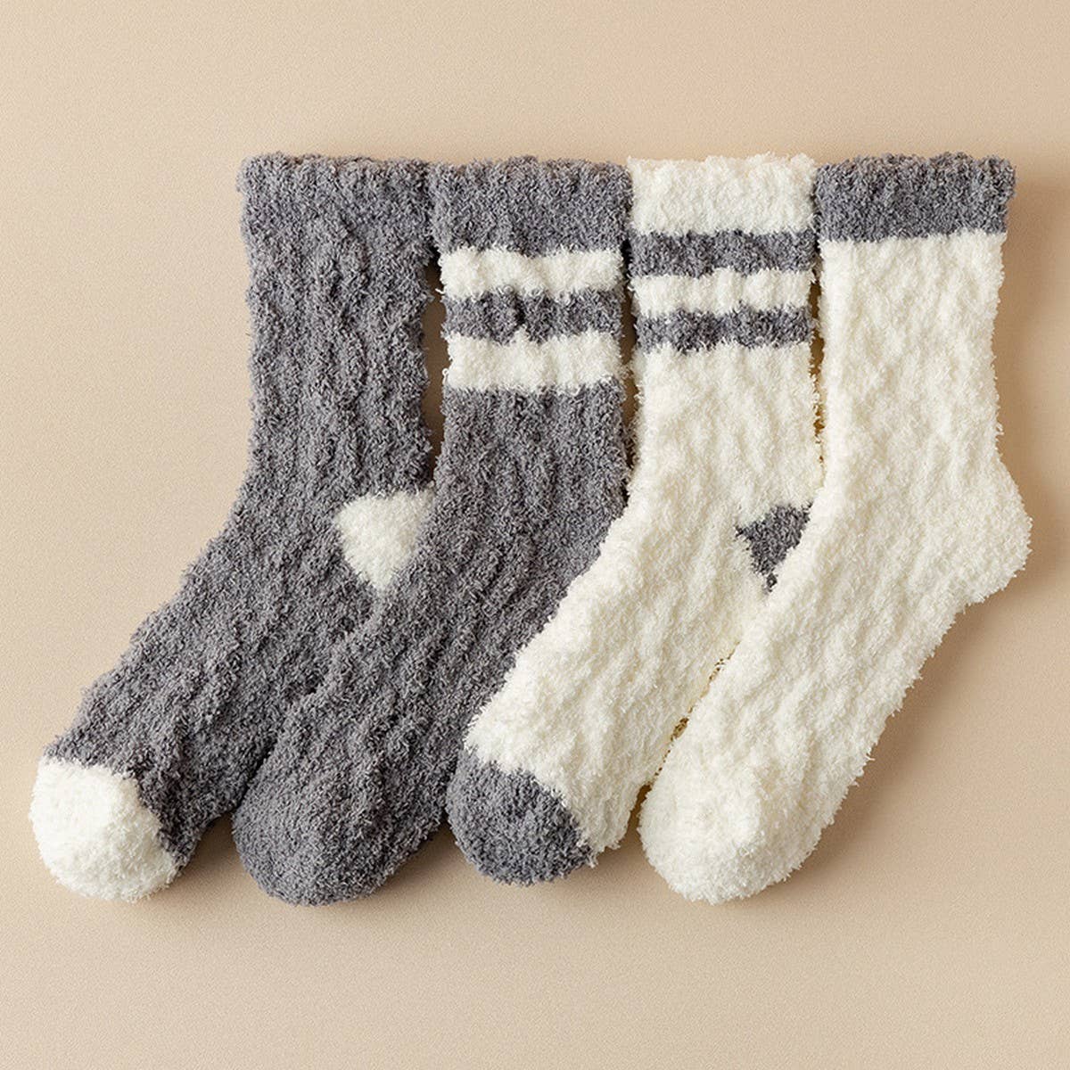 WOMEN'S THICK WARM CORAL FLEECE MID-TUBE SOCKS