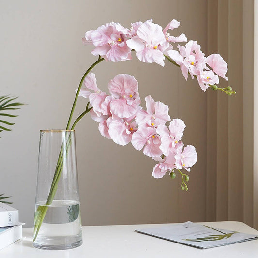 Premium Silk 9-Head Phalaenopsis Orchid Home Decor_CWMM6479